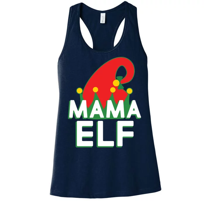 Christmas: Mama Elf Women's Racerback Tank