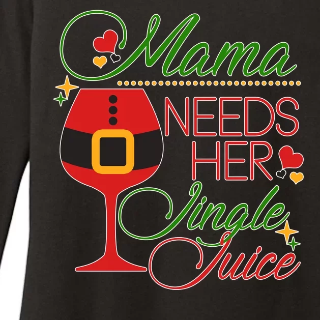 Christmas Mama Needs Her Jingle Juice Wine Womens CVC Long Sleeve Shirt