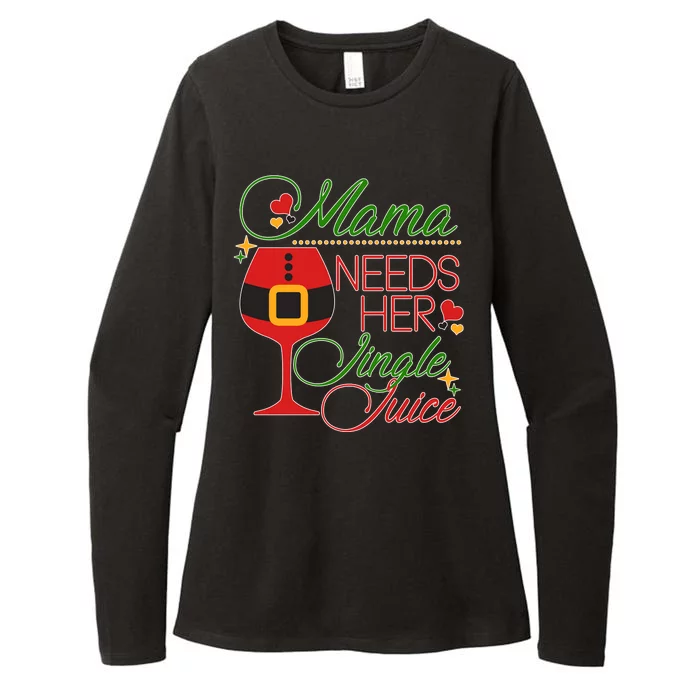 Christmas Mama Needs Her Jingle Juice Wine Womens CVC Long Sleeve Shirt