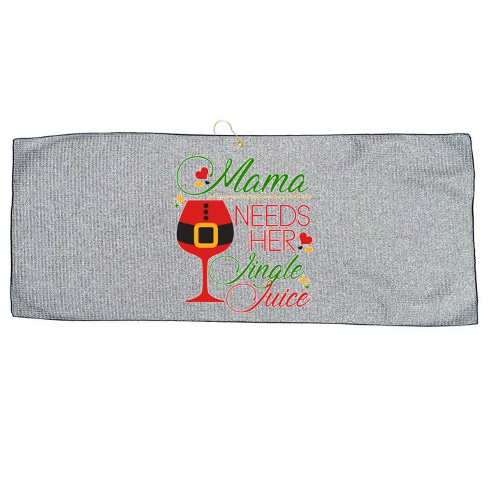 Christmas Mama Needs Her Jingle Juice Wine Large Microfiber Waffle Golf Towel