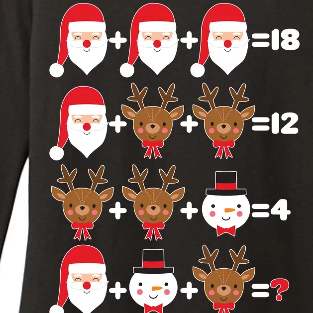 Christmas Math Quiz Womens CVC Long Sleeve Shirt