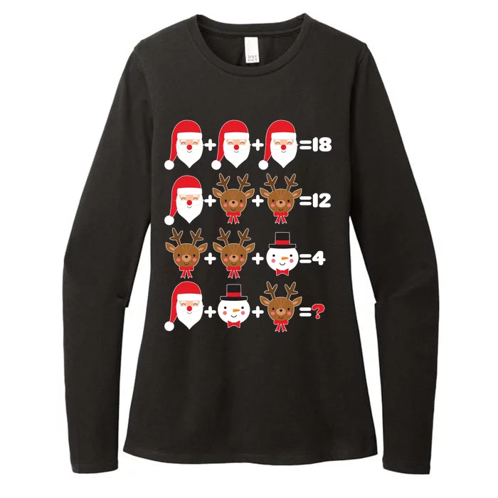 Christmas Math Quiz Womens CVC Long Sleeve Shirt