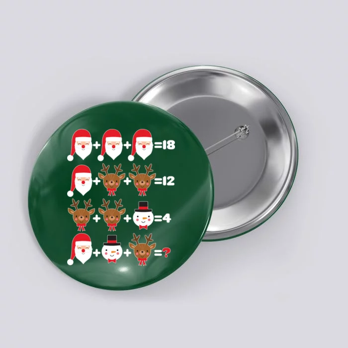 Christmas Math Quiz Button