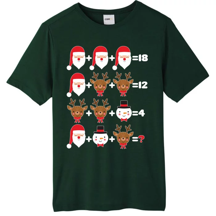 Christmas Math Quiz ChromaSoft Performance T-Shirt