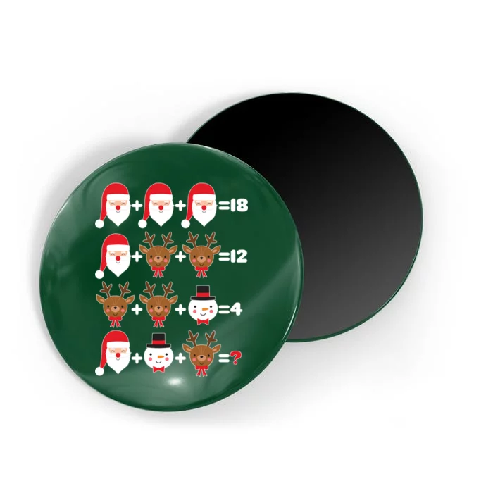 Christmas Math Quiz Magnet