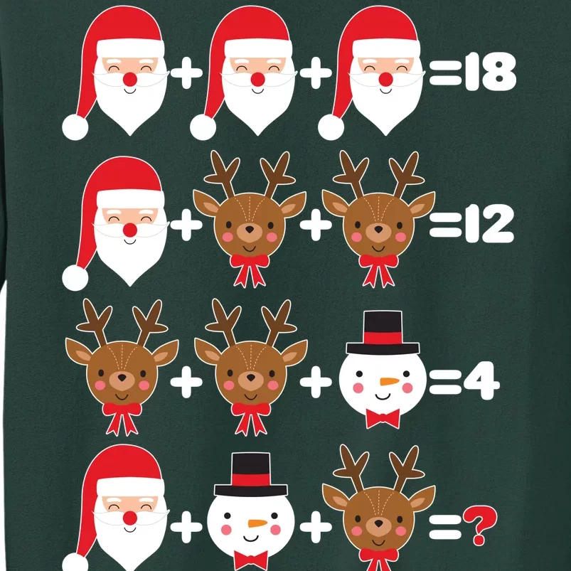 Christmas Math Quiz Tall Sweatshirt