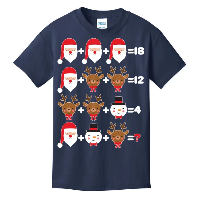 Christmas Math Quiz Kids T-Shirt