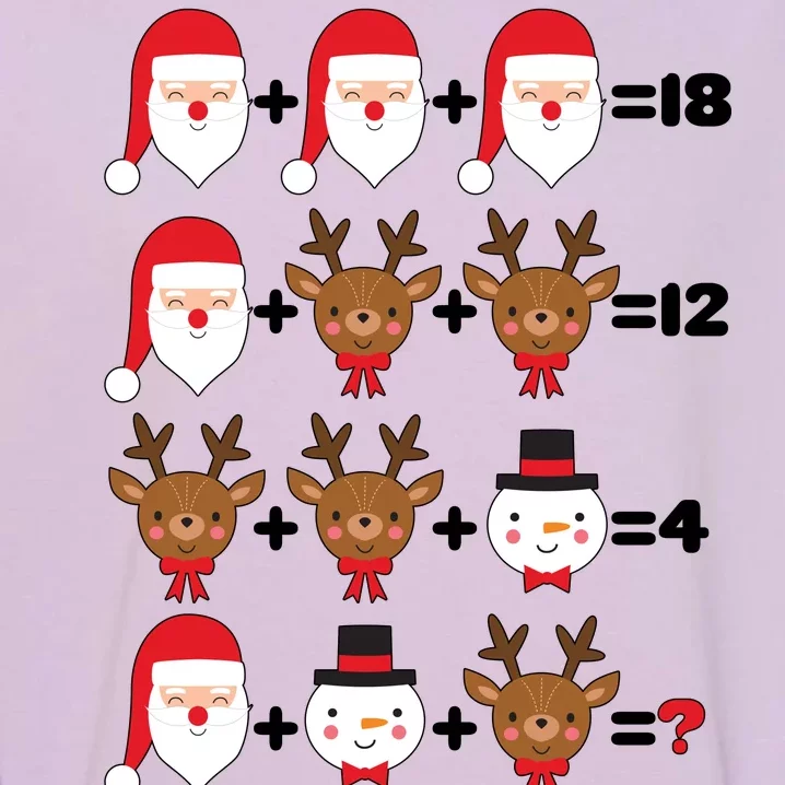 Christmas Math Quiz Garment-Dyed Sweatshirt