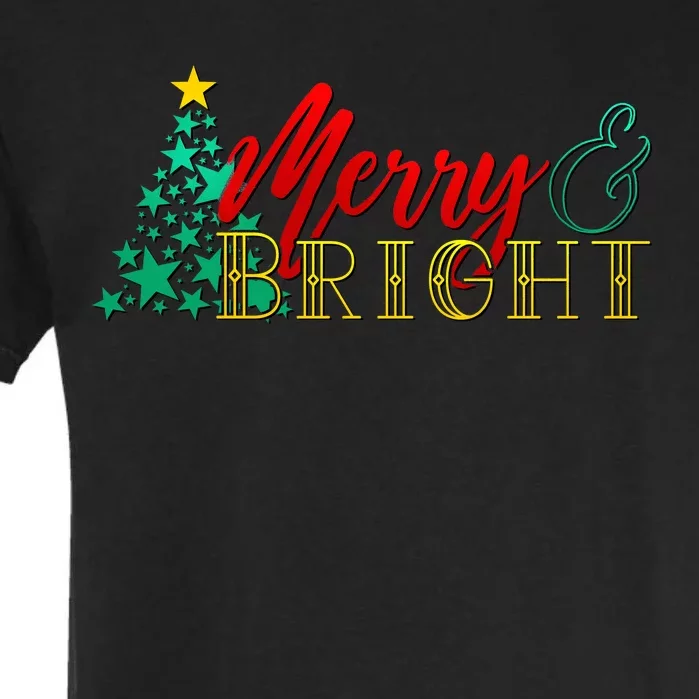 Christmas Merry & Bright Garment-Dyed Heavyweight T-Shirt