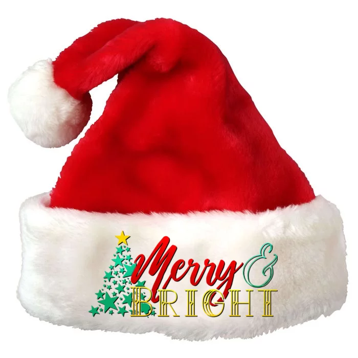 Christmas Merry & Bright Premium Christmas Santa Hat