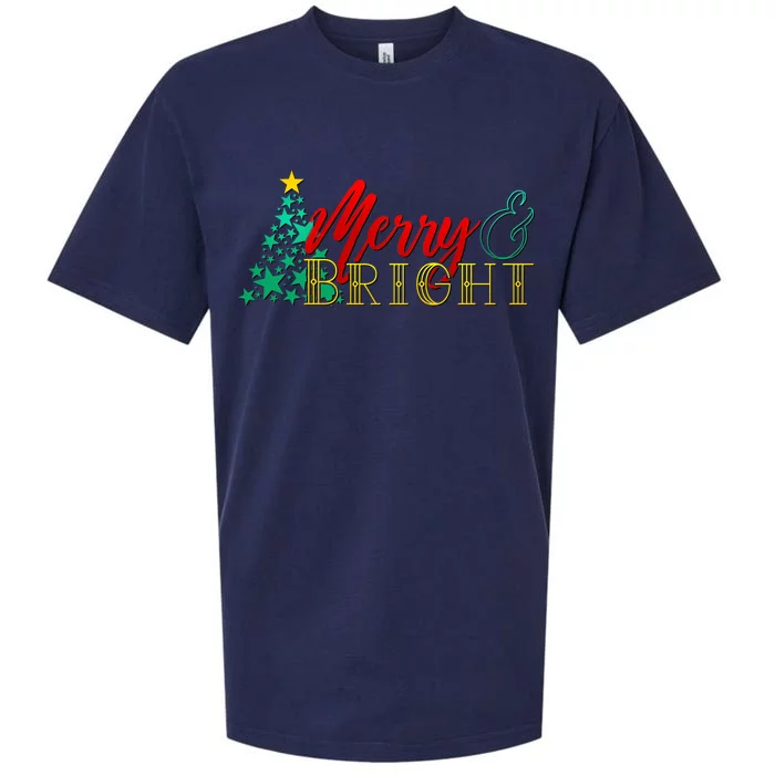 Christmas Merry & Bright Sueded Cloud Jersey T-Shirt