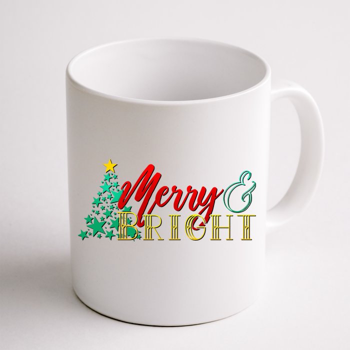 Christmas Merry & Bright Front & Back Coffee Mug