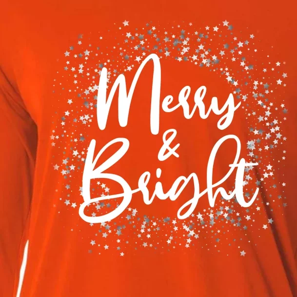 Christmas Merry and Bright Cooling Performance Long Sleeve Crew