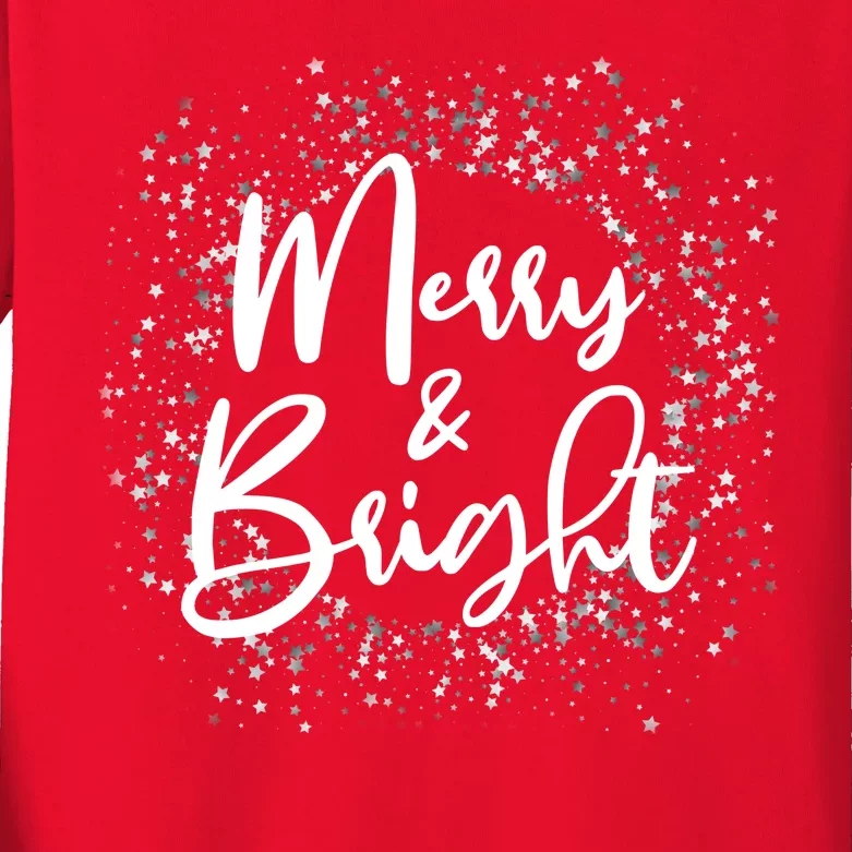 Christmas Merry and Bright Kids Long Sleeve Shirt