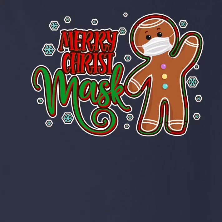 Christmas Merry Christ-Mask Gingerbread Man Toddler Long Sleeve Shirt