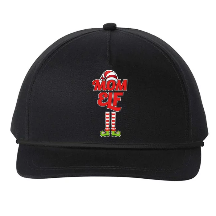 Christmas Mom Elf Snapback Five-Panel Rope Hat