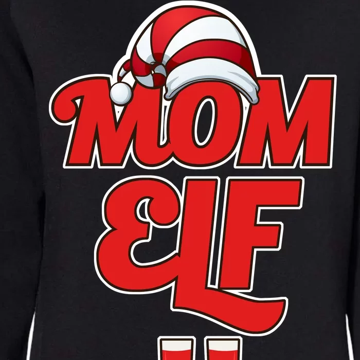 Christmas Mom Elf Womens California Wash Sweatshirt