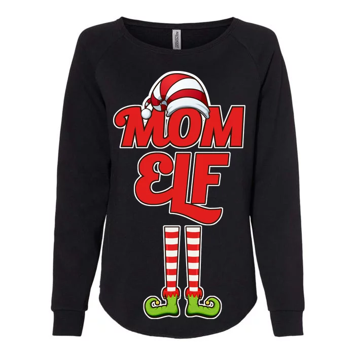 Christmas Mom Elf Womens California Wash Sweatshirt