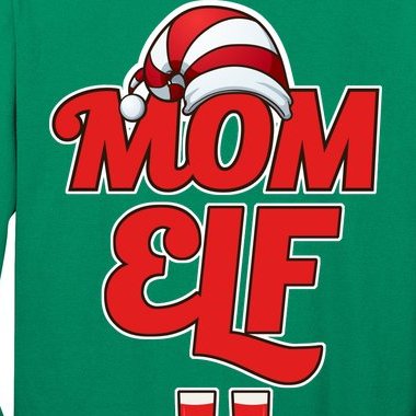 Christmas Mom Elf Long Sleeve Shirt