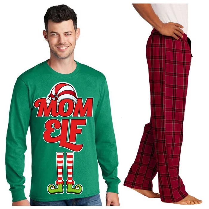 Christmas Mom Elf Long Sleeve Pajama Set