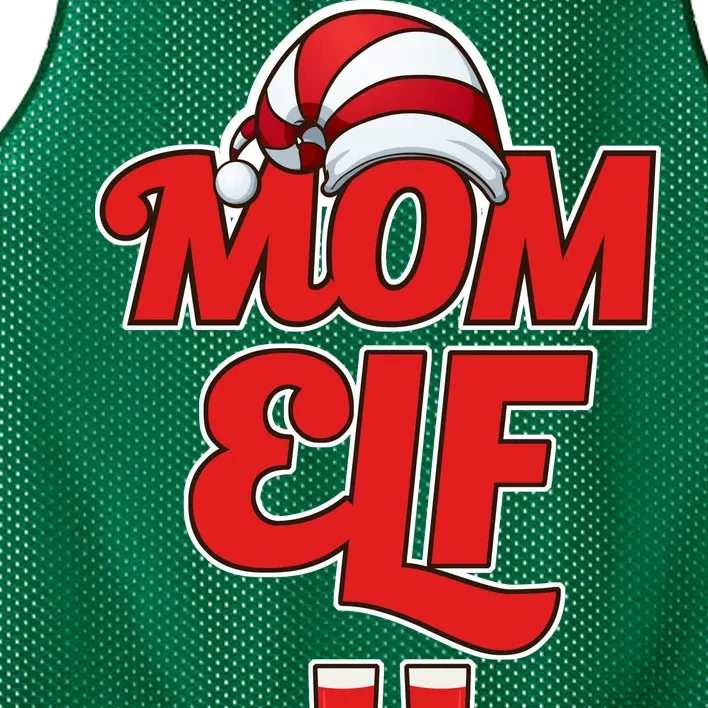 Christmas Mom Elf Mesh Reversible Basketball Jersey Tank