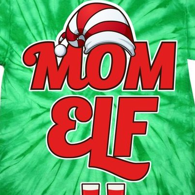 Christmas Mom Elf Tie-Dye T-Shirt