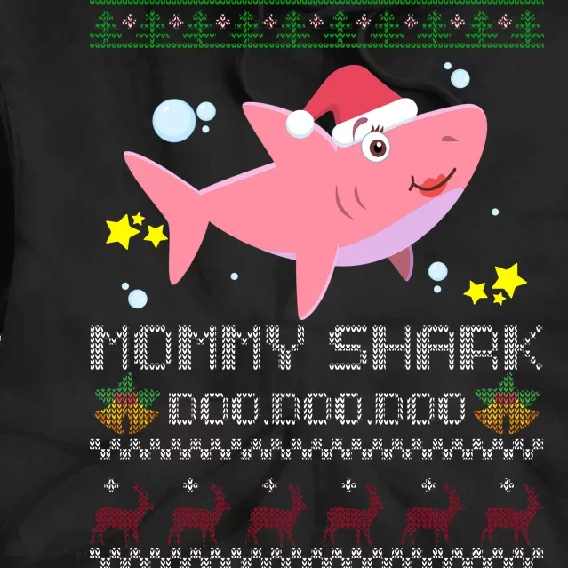 Christmas Mommy Shark Tie Dye Hoodie