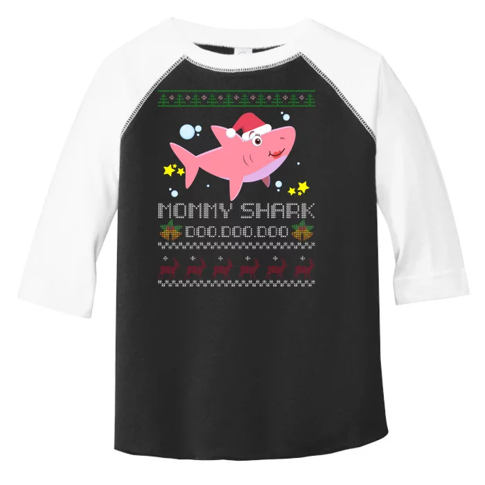 Christmas Mommy Shark Toddler Fine Jersey T-Shirt