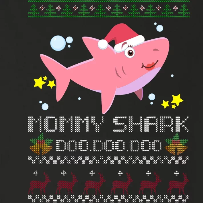 Christmas Mommy Shark Toddler Long Sleeve Shirt