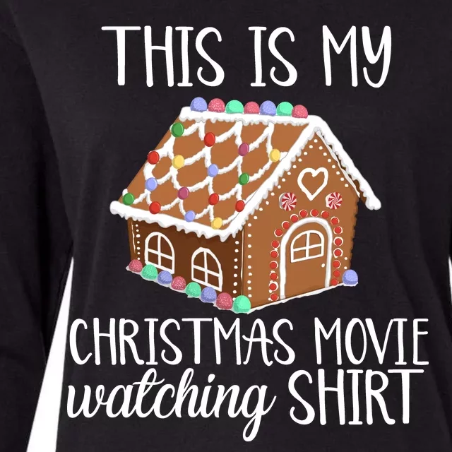 Christmas Movie Watching Womens Cotton Relaxed Long Sleeve T-Shirt