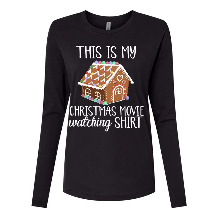 Christmas Movie Watching Womens Cotton Relaxed Long Sleeve T-Shirt