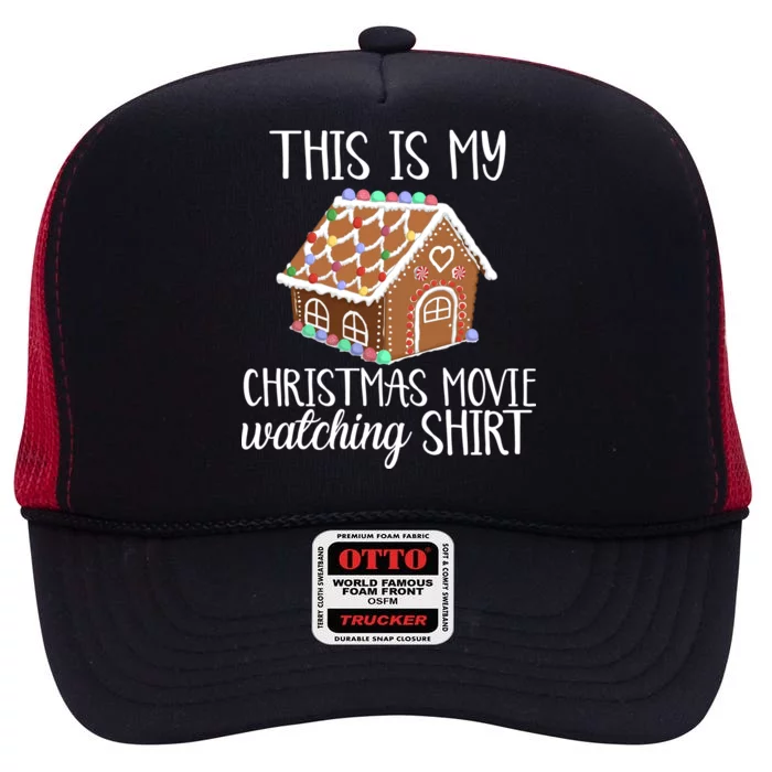 Christmas Movie Watching High Crown Mesh Trucker Hat