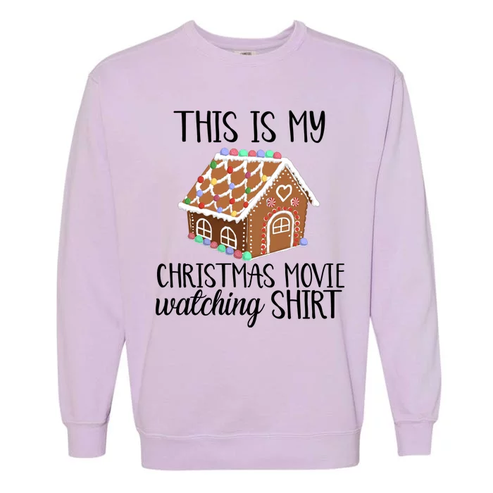 Christmas Movie Watching Garment-Dyed Sweatshirt