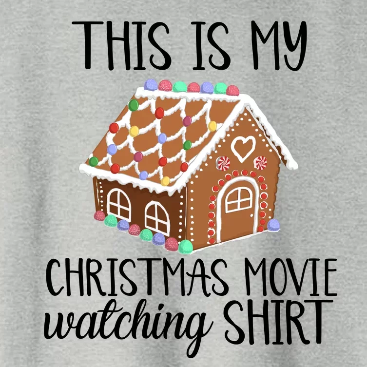 Christmas Movie Watching Women's Crop Top Tee