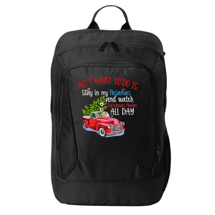 Christmas Movies And Pajamas City Backpack