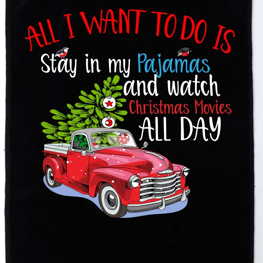 Christmas Movies And Pajamas Platinum Collection Golf Towel