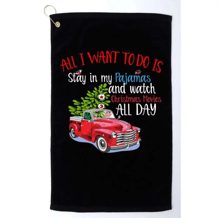 Christmas Movies And Pajamas Platinum Collection Golf Towel