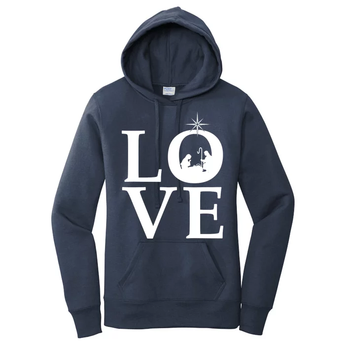 Christmas Nativity LOVE Women's Pullover Hoodie