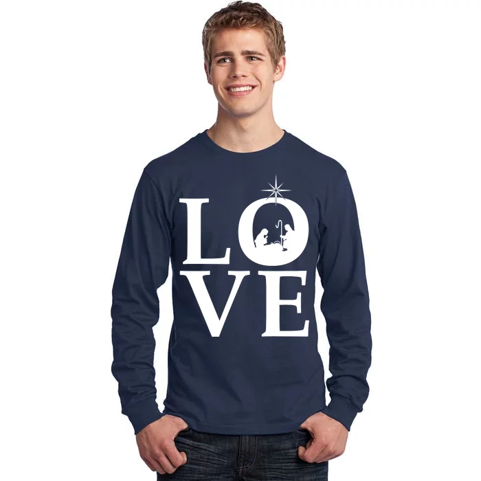 Christmas Nativity LOVE Tall Long Sleeve T-Shirt