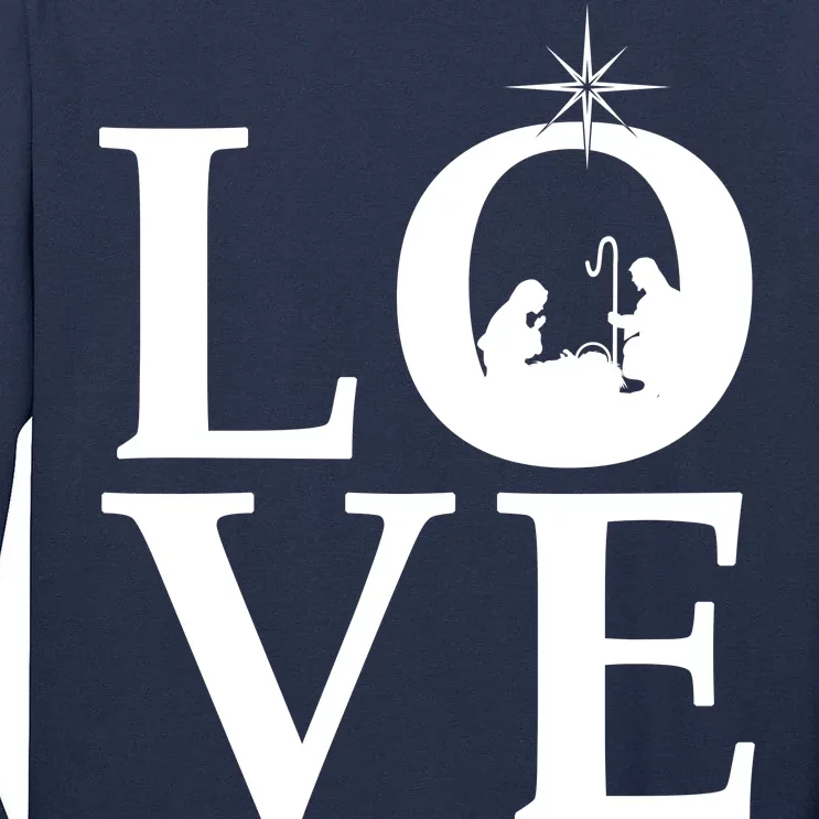 Christmas Nativity LOVE Tall Long Sleeve T-Shirt