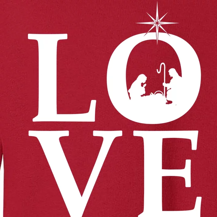 Christmas Nativity LOVE Toddler Sweatshirt