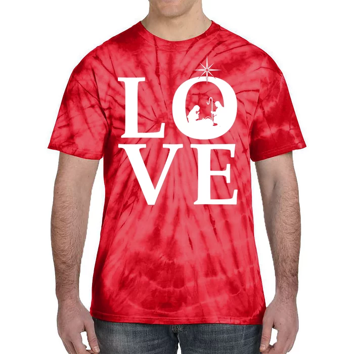 Christmas Nativity LOVE Tie-Dye T-Shirt