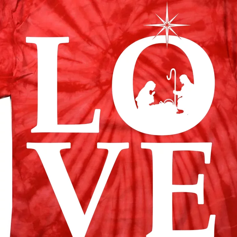 Christmas Nativity LOVE Tie-Dye T-Shirt