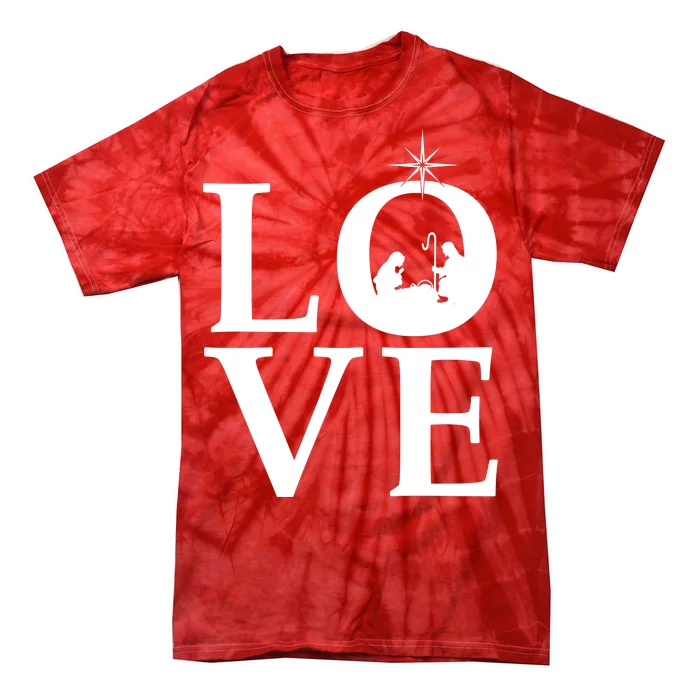 Christmas Nativity LOVE Tie-Dye T-Shirt