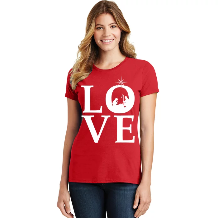 Christmas Nativity LOVE Women's T-Shirt