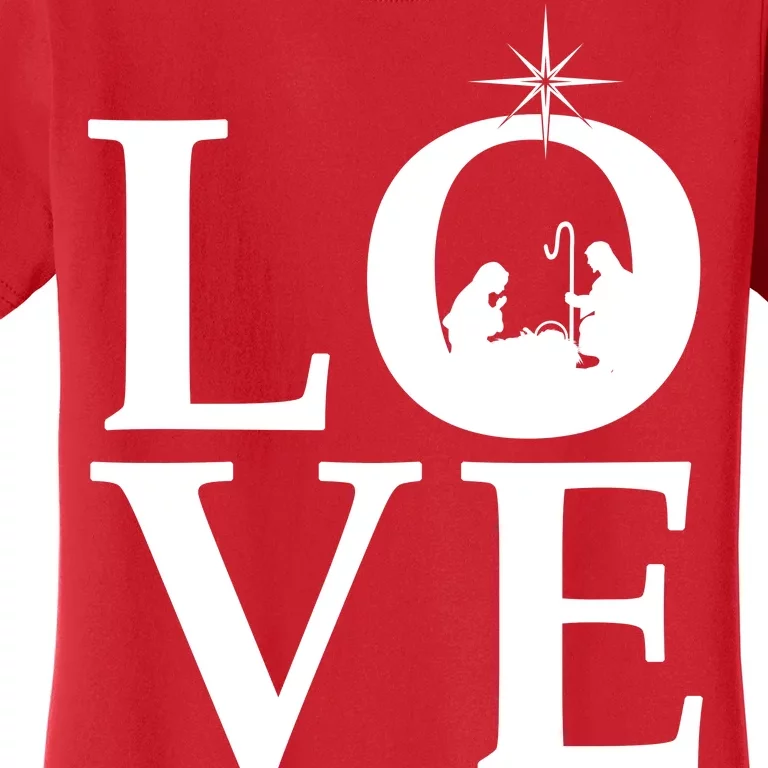 Christmas Nativity LOVE Women's T-Shirt