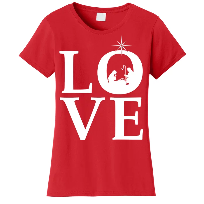 Christmas Nativity LOVE Women's T-Shirt