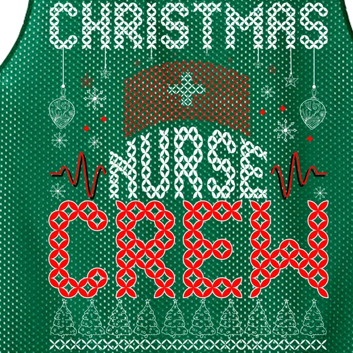 Christmas Nurse Crew Ugly Christmas Sweater RN Mesh Reversible Basketball Jersey Tank