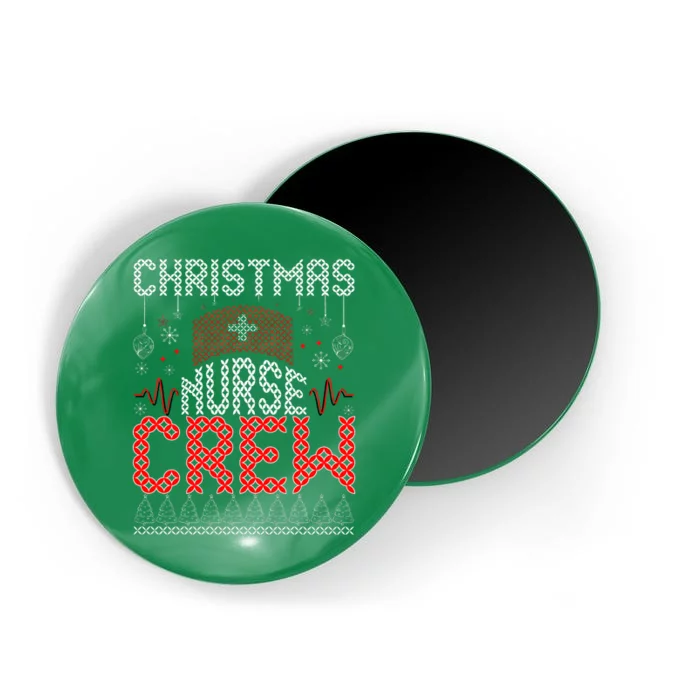 Christmas Nurse Crew Ugly Christmas Sweater RN Magnet