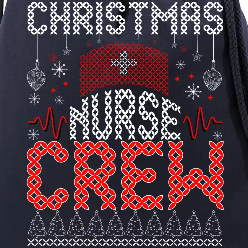 Christmas Nurse Crew Ugly Christmas Sweater RN Drawstring Bag